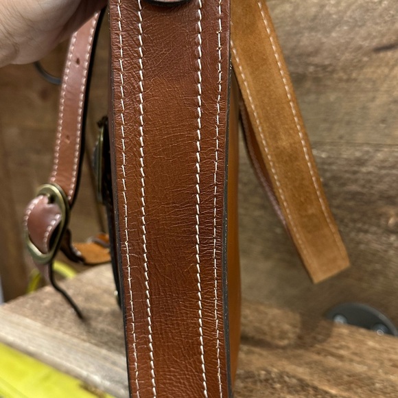 Patricia Nash VENEZIA Pouch Map Print Leather Crossbody Bag – Vintage Style - Picture 3 of 13